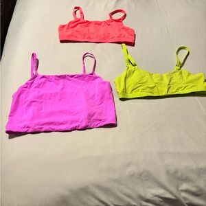 SKIMS Neon Bra Set - Pink, Green, Orange